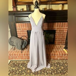 LULU’S light purple pleated maxi dress
